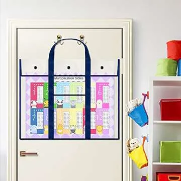 GAMENOTE 3 Pack Large Poster Storage Bag (31.5"×25.5") Bulletin Board Holder Art Portfolio Container for Teachers Classroom Organization