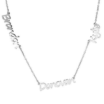Name Necklace, Kids Name Necklace, Personalized Necklace, Custom Name Necklace, 3 Name Necklace, Gif...