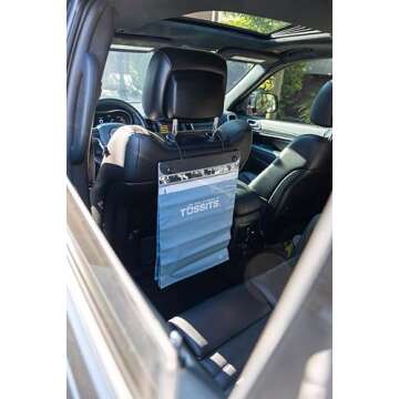 Tossits Disposable Car Trash Bag Hanging - Set of 7, Leak-Proof & Eco-Friendly