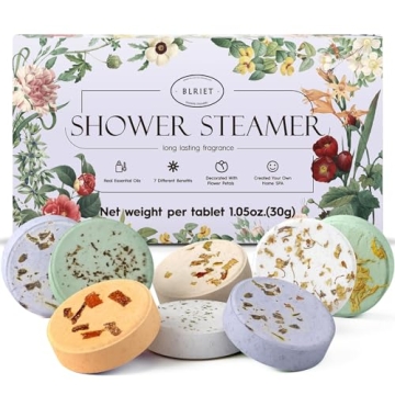 Aromatherapy Shower Steamers 8 Pack for Spa Relaxation
