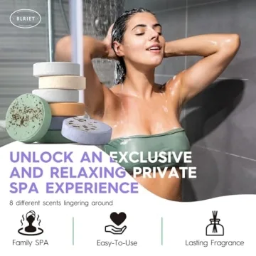 Aromatherapy Shower Steamers 8 Pack for Spa Relaxation