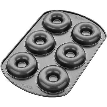 Wilton 6-Cavity Doughnut Baking Pan for Perfect Baked Treats