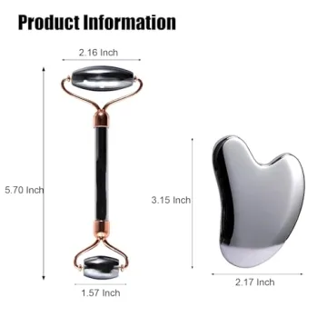 InfiniteRelax Terahertz Gua Sha & Roller Facial Set