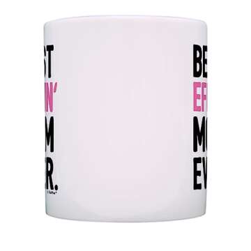 ThisWear Gifts for Mom Best Effin Mom Ever Mom Gifts from Daughter Gift 11oz Ceramic Coffee Mug Mom