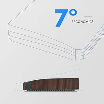 MageGee Wooden Wrist Rest for 60% Keyboards - Durable Ergonomic Support