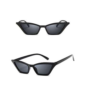 W&Y YING Pink shades for women pink square sunglasses for women black small skinny cateye sunglasses