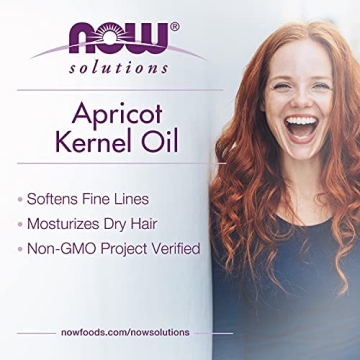 NOW Solutions Apricot Kernel Oil for Skin and Hair Care