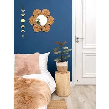 Mkono Moon Phase Wall Hanging Chic Home Decor