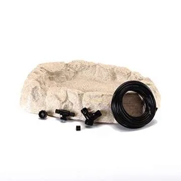 Birds Choice Rocky Mountain Ground Bird Bath - Great Water Source for Birds - 24.75"L x 17.5"W x 4.75"H