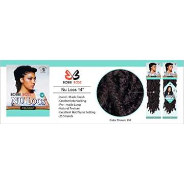 Lightweight Bobbi Boss Nu Locs 14" - Versatile Crochet Braids