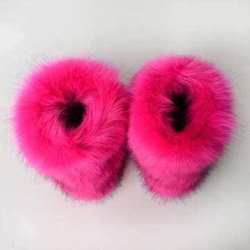 DAYISS Women's Faux Fur Winter Boots - Cozy and Stylish