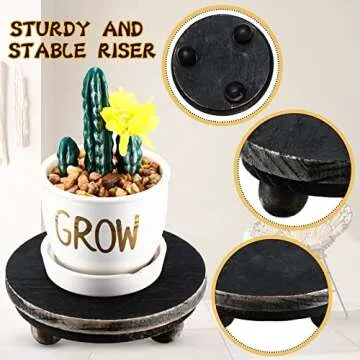 Elegant Amyhill Wood Risers for Stylish Home Decor