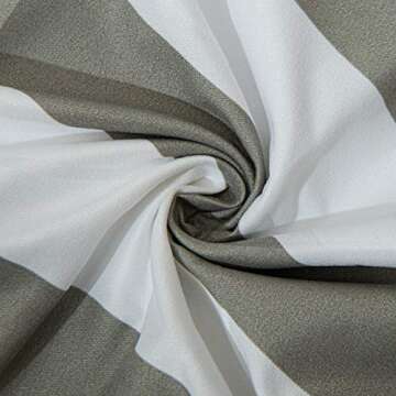 NTBAY 100% Brushed Microfiber Striped Fitted Crib Sheet, Super Soft and Cozy 28x52 Grey and White Crib Sheet for Standard Crib and Toddler Mattresses, Boys, Girls, Unisex, 28x52 Inches