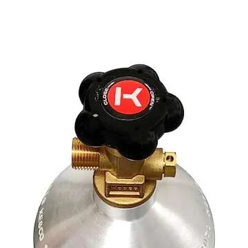 5 lb Aluminum CO2 Tank for Draft Beer at Home