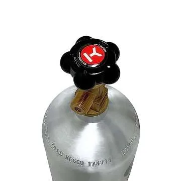 5 lb Aluminum CO2 Tank for Draft Beer at Home