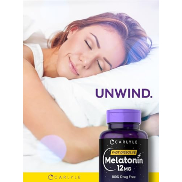 Carlyle 12 mg Fast Dissolve Melatonin Tablets for Better Sleep