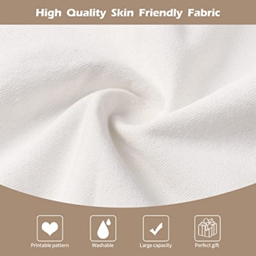 YOUKE OLA 20 Sublimation Tote Bags for DIY Creativity