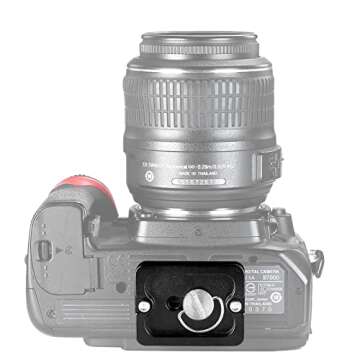 NEEWER Universal Arca Type Quick Release Plate All Metal with 1/4 Inch Screw Fits Standard Arca Type Clamp for Camera Tripod Ballhead (PU50 50mm)