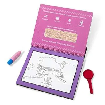 Melissa & Doug On The Go Water Wow! Reusable Water-Reveal Deluxe Activity Pad – Fairy Tale
