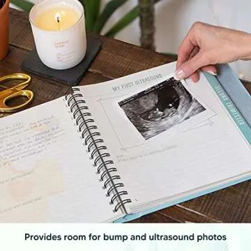 Beautiful Guided Pregnancy Journal for Expecting Moms