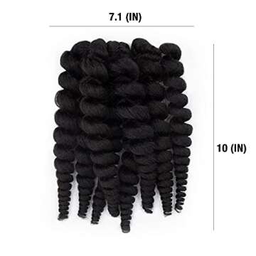 Darling Flexi Rod Curls 6X Crochet Hair Extensions 14 Inch