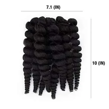 Darling Flexi Rod Curls 6X Crochet Hair Extensions 14 Inch