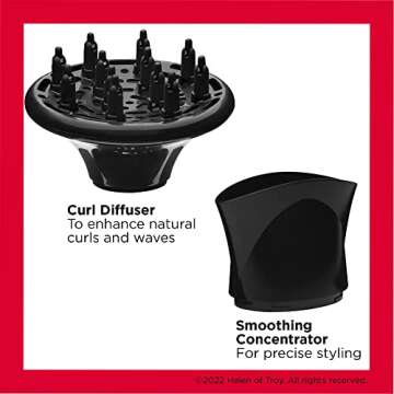 Revlon Volume Booster Hair Dryer | 1875W for Voluminous Lift and Body, (Pink)