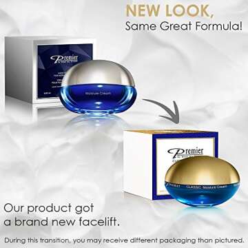 Premier Dead Sea sensitive skin moisture cream, anti aging face moisturizer – day and night – silky firming cream to smooth wrinkles and fine lines, face cream 2.04 Fl. Oz