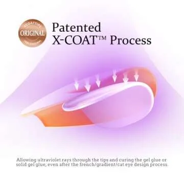 BTArtbox Press On Nails Medium - Soft Gel Nail Tips Almond XCOATTIPS Natural with Base Color, Stronger Adhesion, Pre-shaped Ultra Fit Fake Nails for Short Nail Extensions