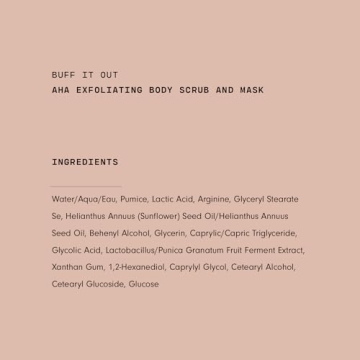 Versed Buff It Out AHA Body Scrub for Smooth Skin