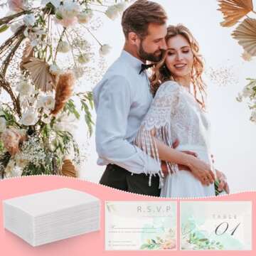 Molain 100 Pcs Transparent Envelopes, 3.93x2.75 Inch Small Christmas Envelopes with Clear Window for Love Letters, Invitations, Graduation, Greeting Card