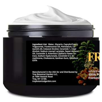 Frankincense Oil Massage Cream Lotion by Essentially Kate - 4 Fl Oz for Deep Tissue Relief and Skin ...