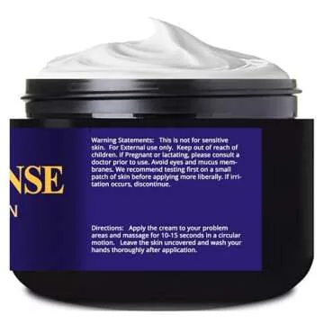 Frankincense Oil Massage Cream Lotion - 4 Fl Oz - Relax & Nourish