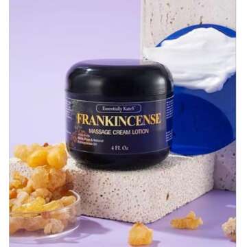 Frankincense Oil Massage Cream Lotion - 4 Fl Oz - Relax & Nourish