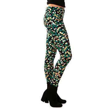 Tipsy Elves Fun St. Patrick's Day Leggings for Women for Parties and Festivals High Waisted and Low Waisted Styles