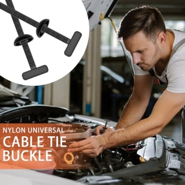 50 Pack Heavy Duty Self-Locking Zip Ties for All Purposes