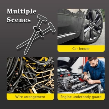 50 Pack Heavy Duty Self-Locking Zip Ties for All Purposes