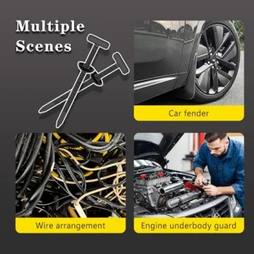 50 Pack Heavy Duty Self-Locking Zip Ties for All Purposes