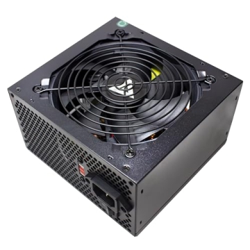 APEVIA VENUS450W 450W ATX Power Supply with Auto-Thermally Controlled 120mm Fan, 115/230V Switch, Al...