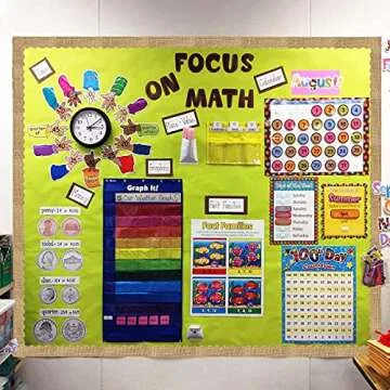 64 Feet Burlap Style Scalloped Bulletin Board Border for Classroom Decoration