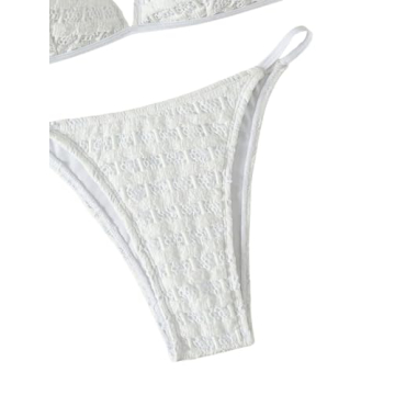 SHENHE Women's Sexy Tie Back Halter Bikini Set for Beach & Pool