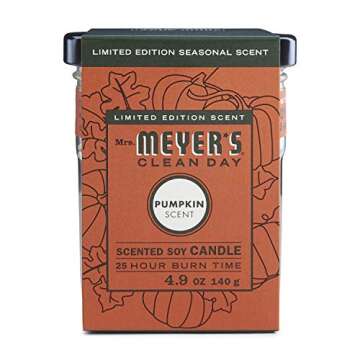 Mrs. Meyer's Pumpkin Soy Candle for Cozy Ambiance