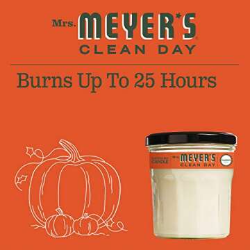 Mrs. Meyer's Pumpkin Soy Candle for Cozy Ambiance