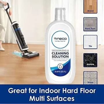 Tineco Floor ONE S3 Breeze Cordless Hardwood Floors Cleaner & 33.8 OZ Floor Cleaning Solution & Replacement 2 HEPA Assembly & 2 Brush Roller Set