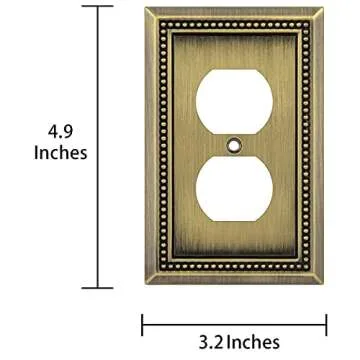 Henne Bery Sunken Pearls Elegant Wall Plate Cover