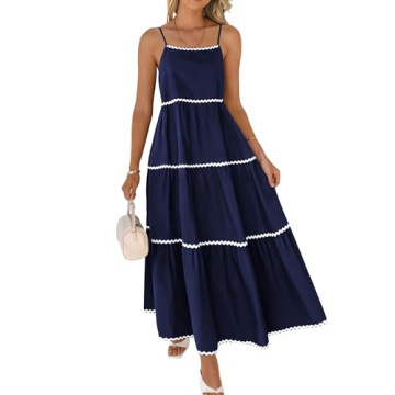 Stylish BTFBM Boho Summer Dress with Pockets and Straps