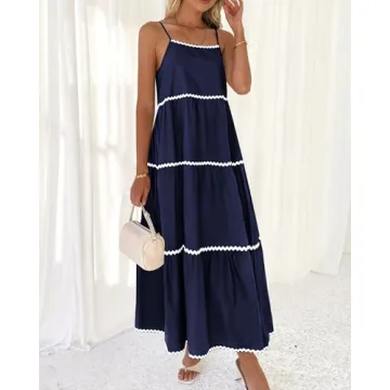 Stylish BTFBM Boho Summer Dress with Pockets and Straps