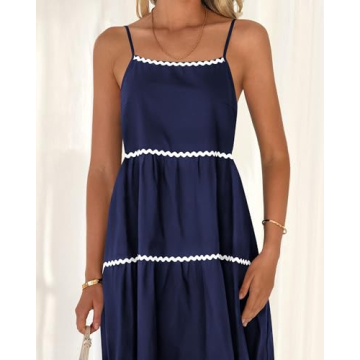Stylish BTFBM Boho Summer Dress with Pockets and Straps