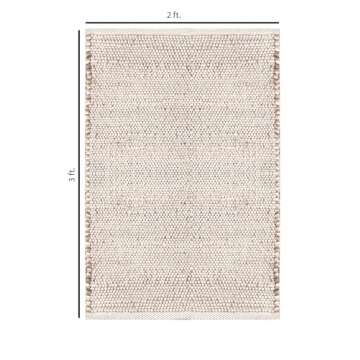 S & L Homes Jute Cotton Hand Woven Natural Farmhouse Area Rug for Living Room Bedroom Kitchen Hallway Entryway- Rustic Vintage Bohemian Decor - (2' x 3' Natural)