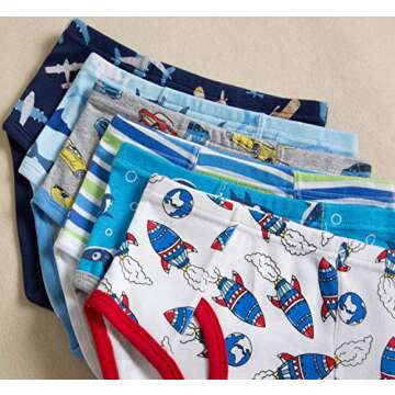 Slenily Boys Space Underwear Toddler Soft Cotton Briefs